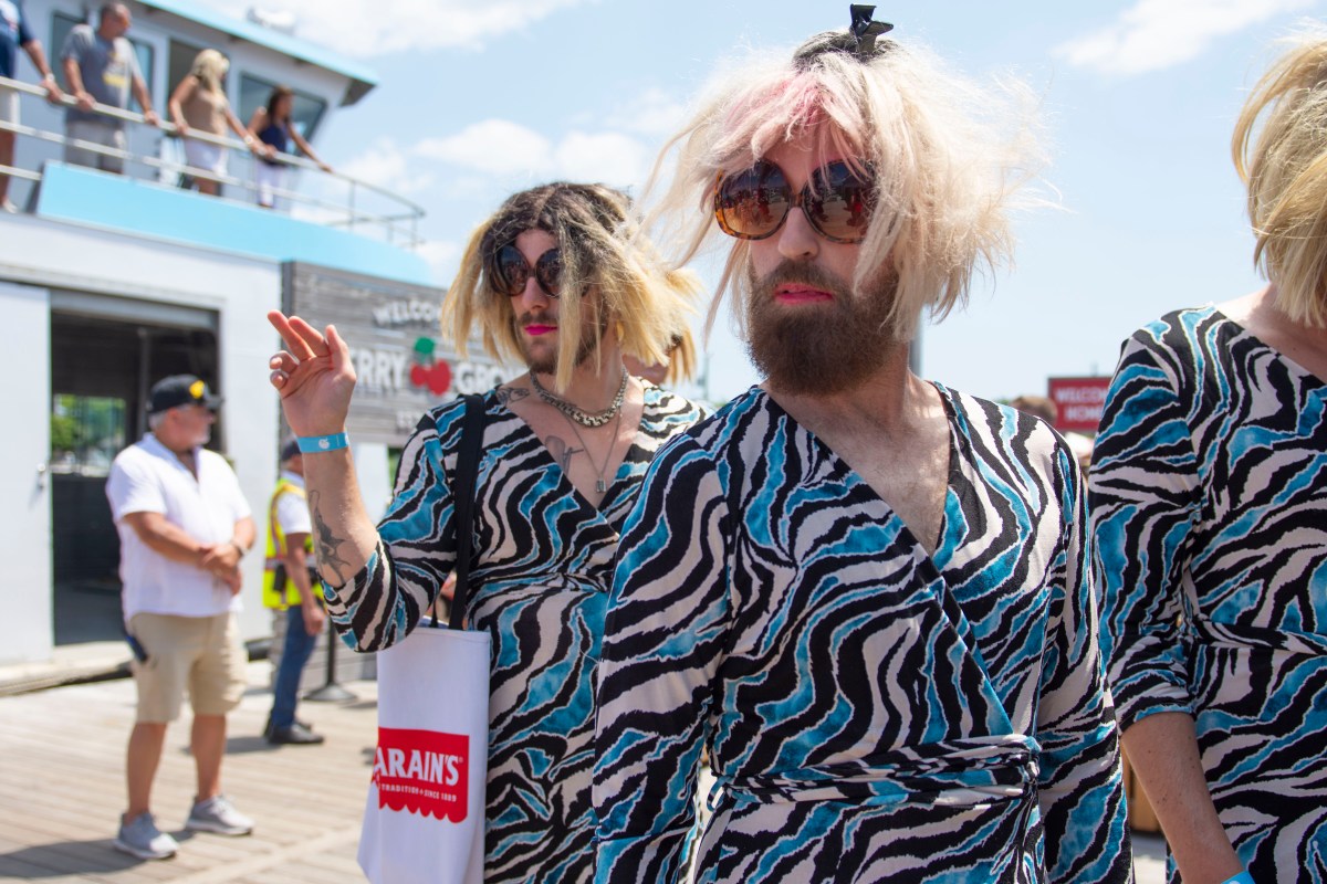 attendees of the 50th invasion of the pines rock beards and wigs
