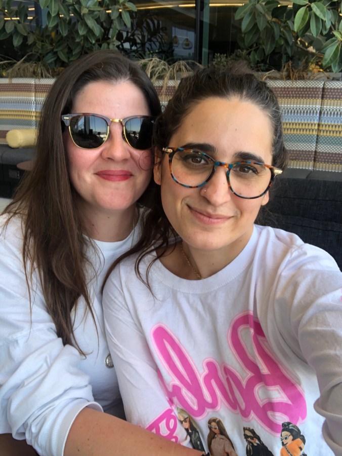 Kristen and Kayla in the LAX lounge