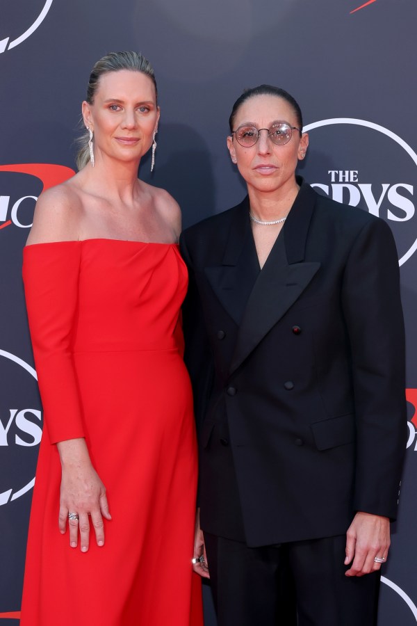 HOLLYWOOD, CALIFORNIA - JULY 16: (L-R) Penny Taylor and Diana Taurasi attend the 2025 ESPY Awards at Dolby Theatre on July 16, 2025 in Hollywood, California. (Photo by Amy Sussman/Getty Images)