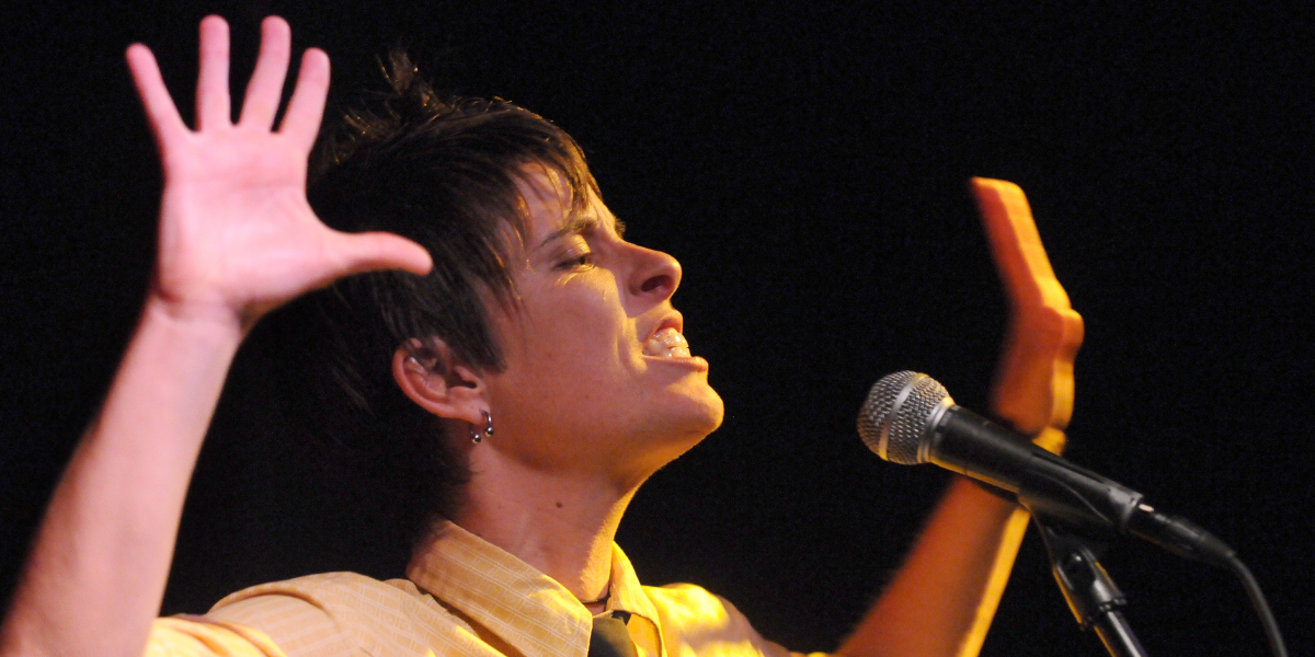 Andrea Gibson reciting a poem