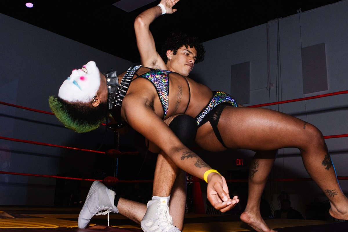 two performers at TBoy Wrestling