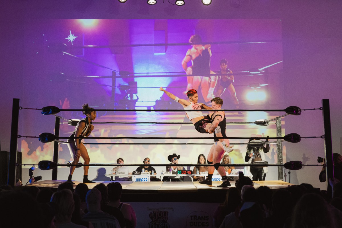 someone doing a lift at Tboy Wrestling
