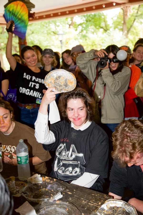 Mo Miller at the Lesbian Pie Eating Contest