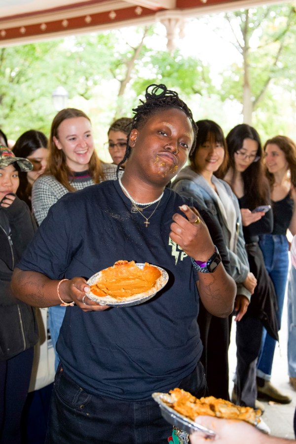 Ziosa at the lesbian pie eating contest