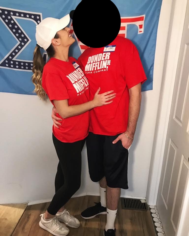 Motti as Pam in The Office