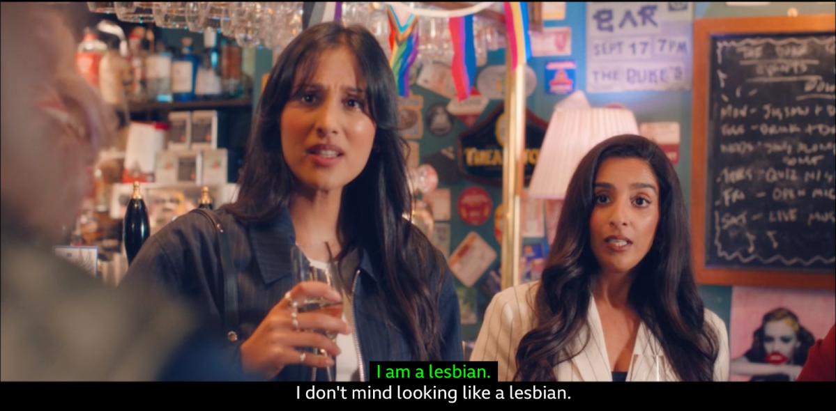 "i am a lesbian. / I don't mind looking like a lesbian"