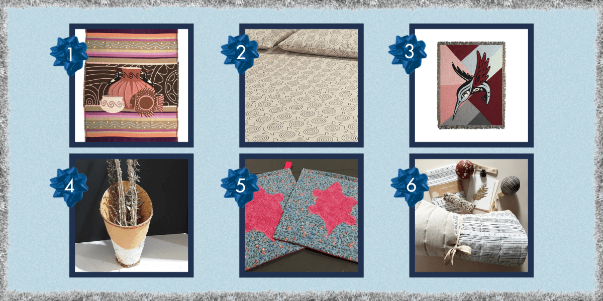 Native made home goods to purchase as gifts