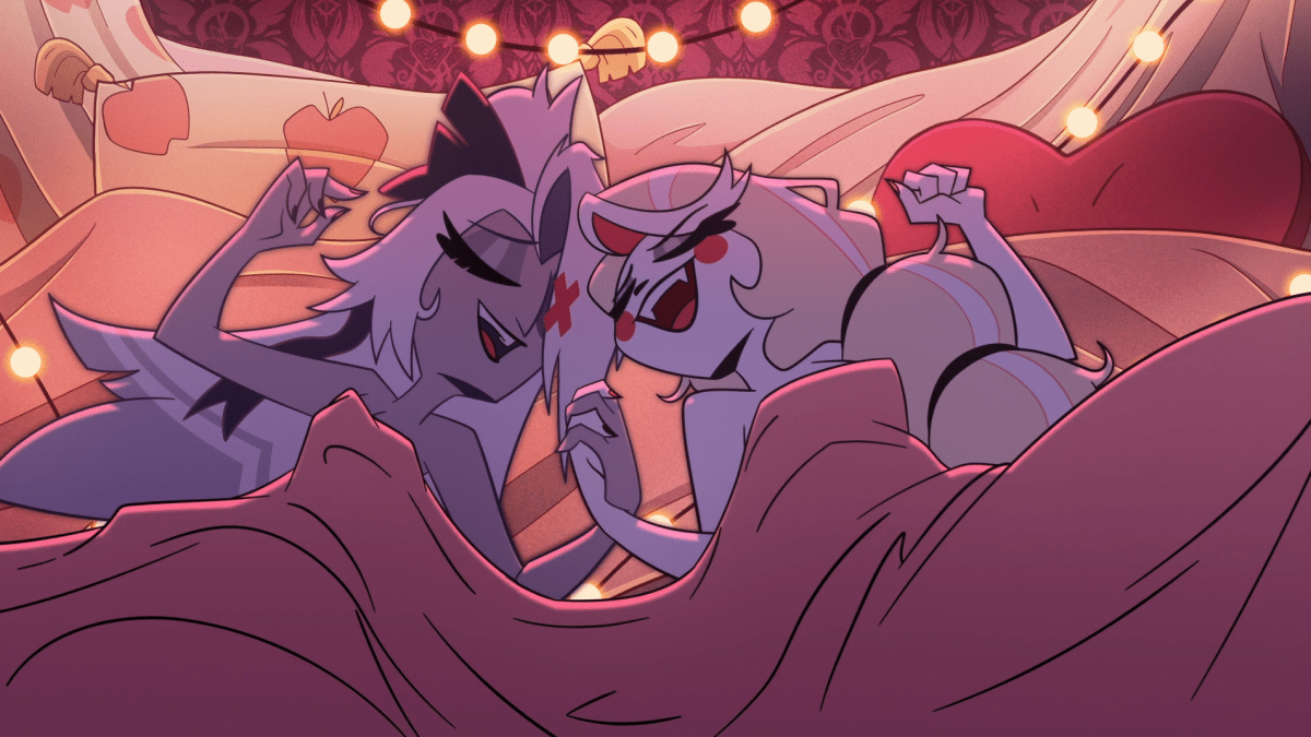 Hazbin Hotel 205 206-14 charlie vaggie in bed