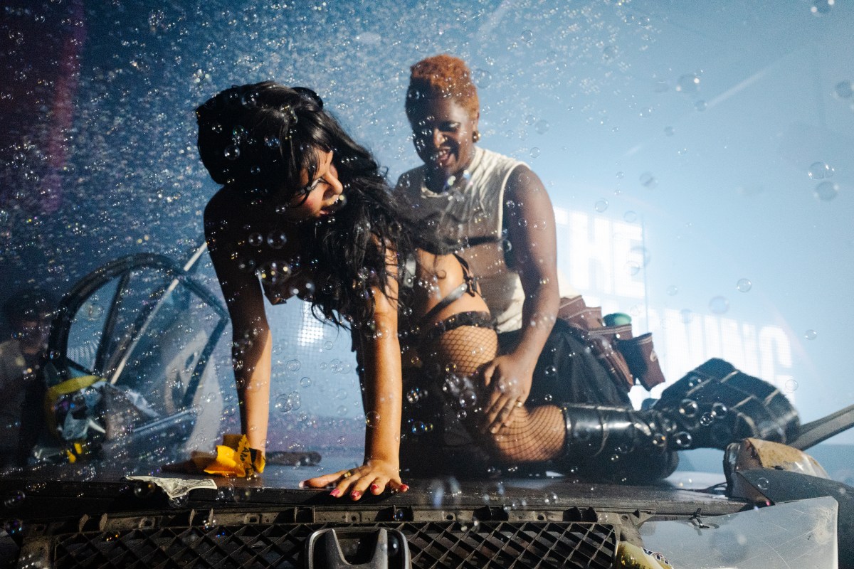 performers acting out the Titane sex scene