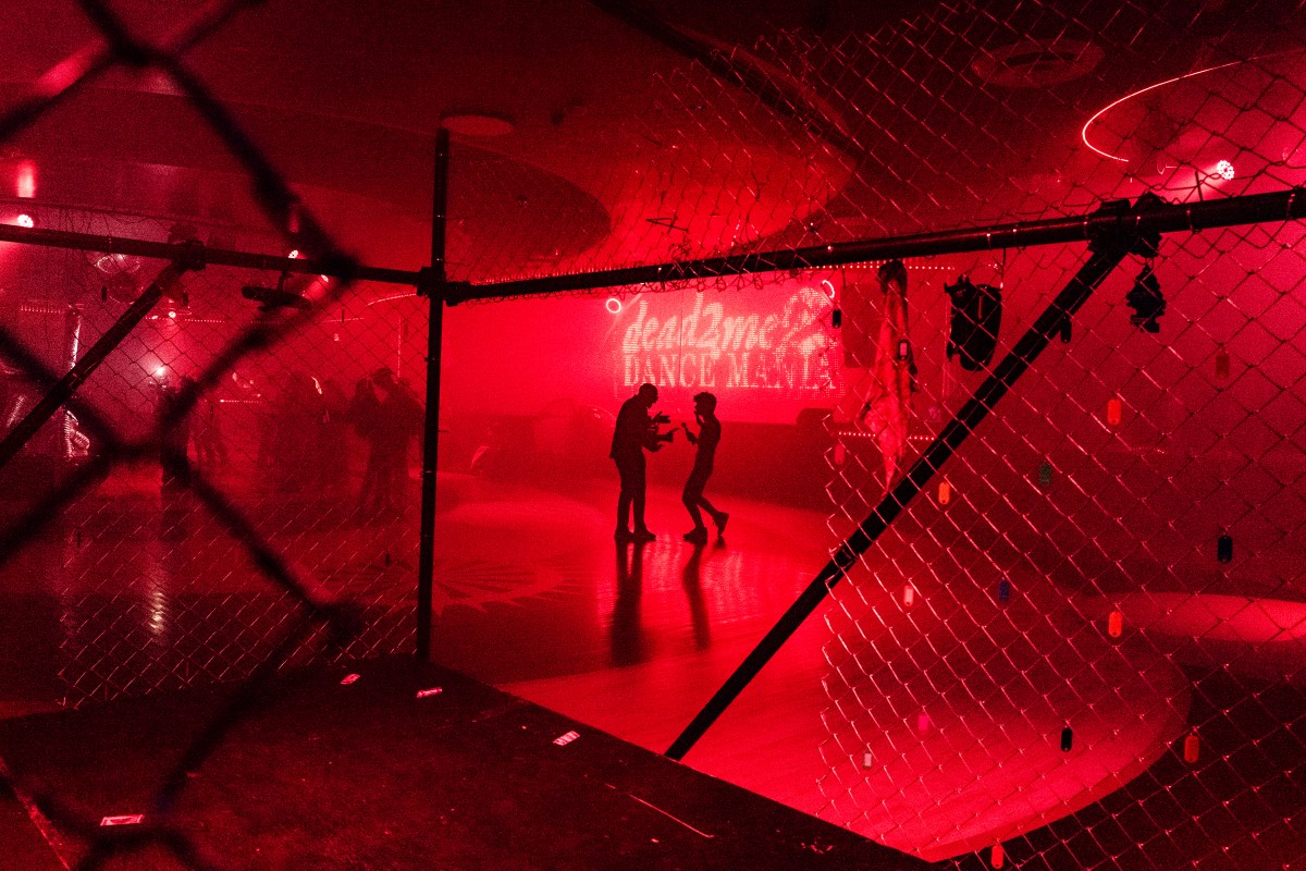 the empty dancefloor before the event