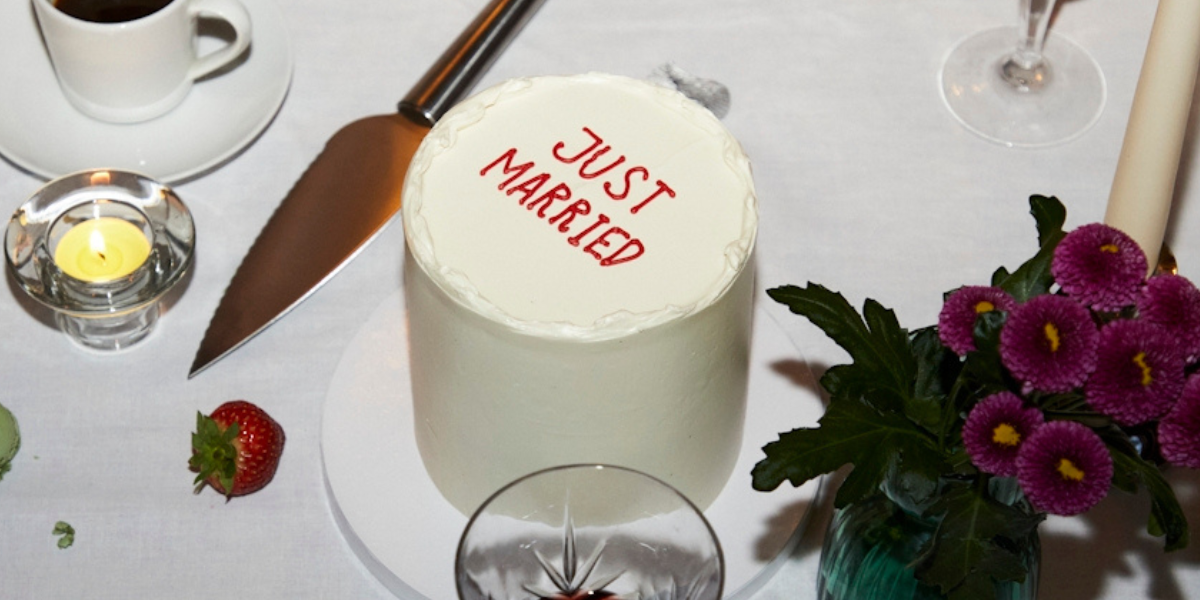 just married cake
