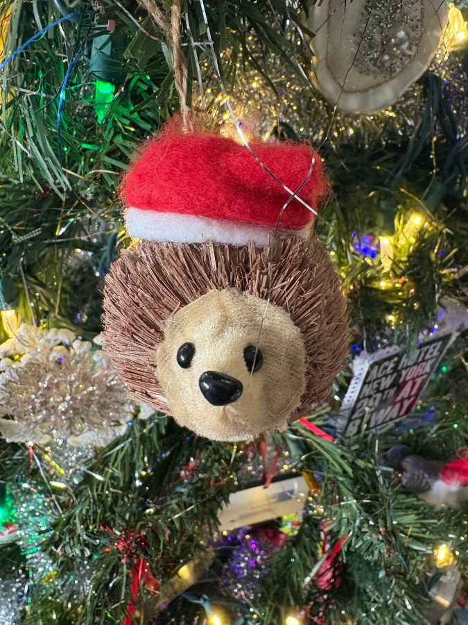 hedgehog ornament