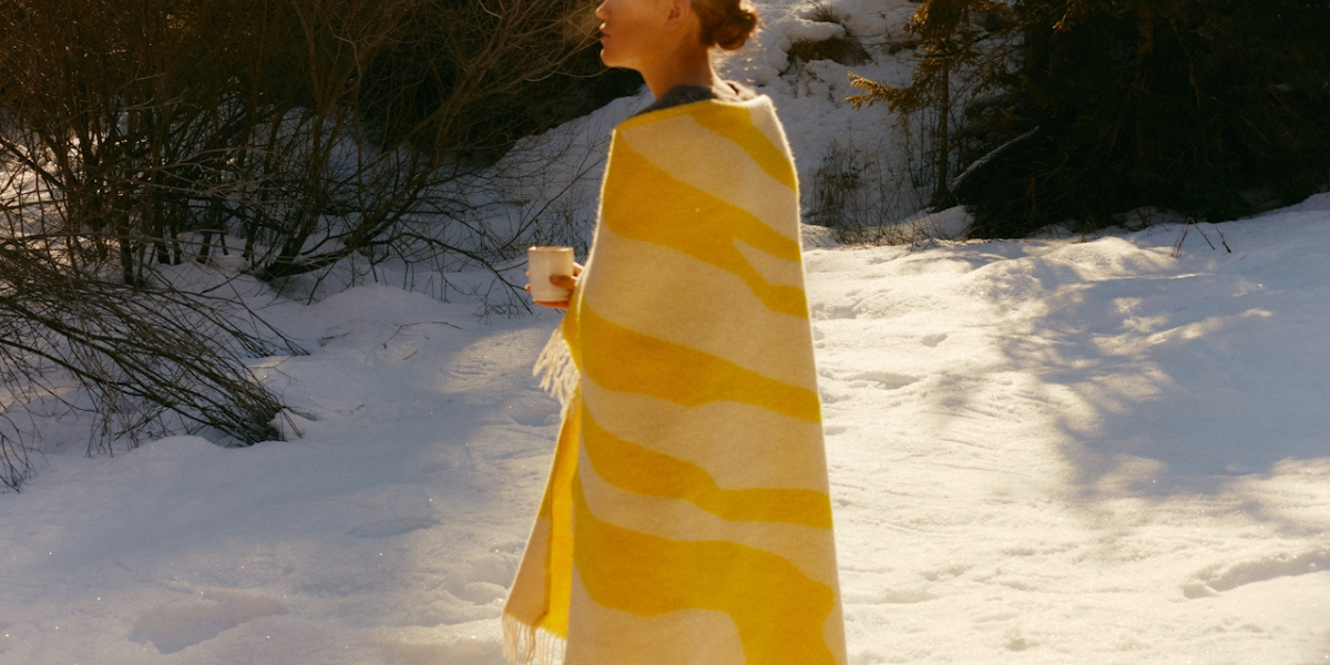 a woman with a coffee