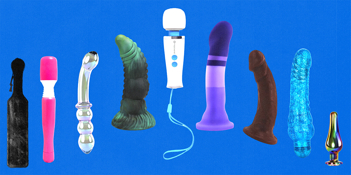 a bunch of sex toys