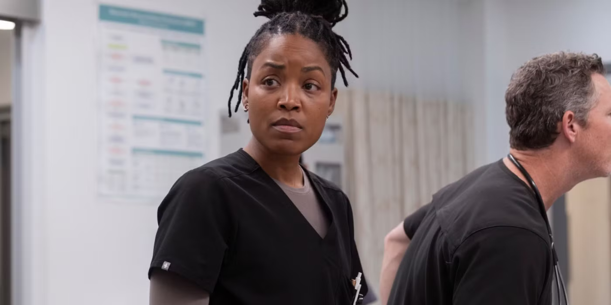 ayesha harris in the pitt as one of the LGBTQ+ characters on the pitt