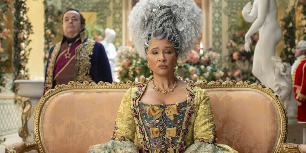 Golda as Queen Charlotte in Bridgerton