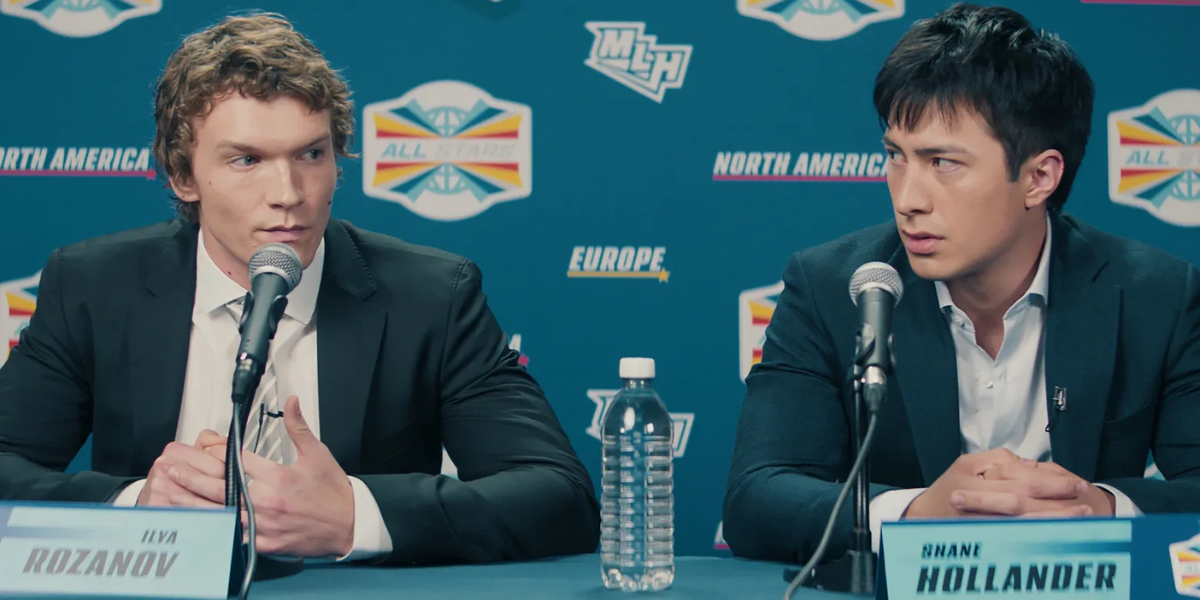 Ilya and Shane in a press conference