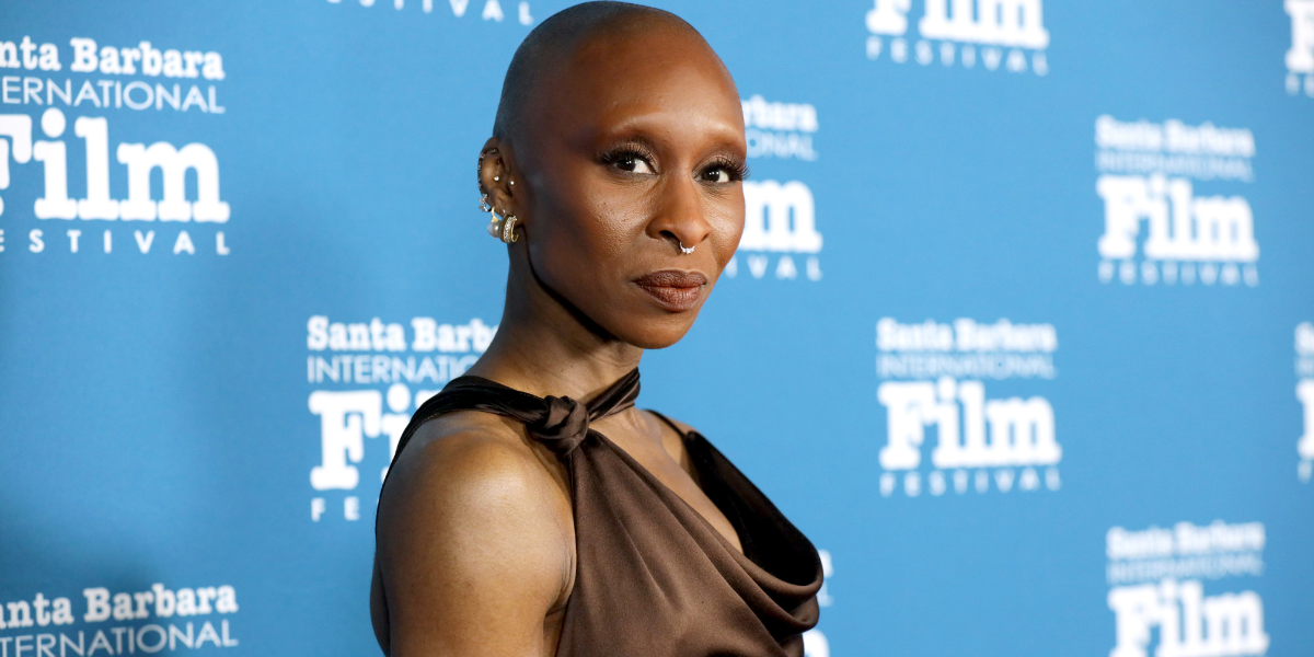 Cynthia Erivo on a red carpet