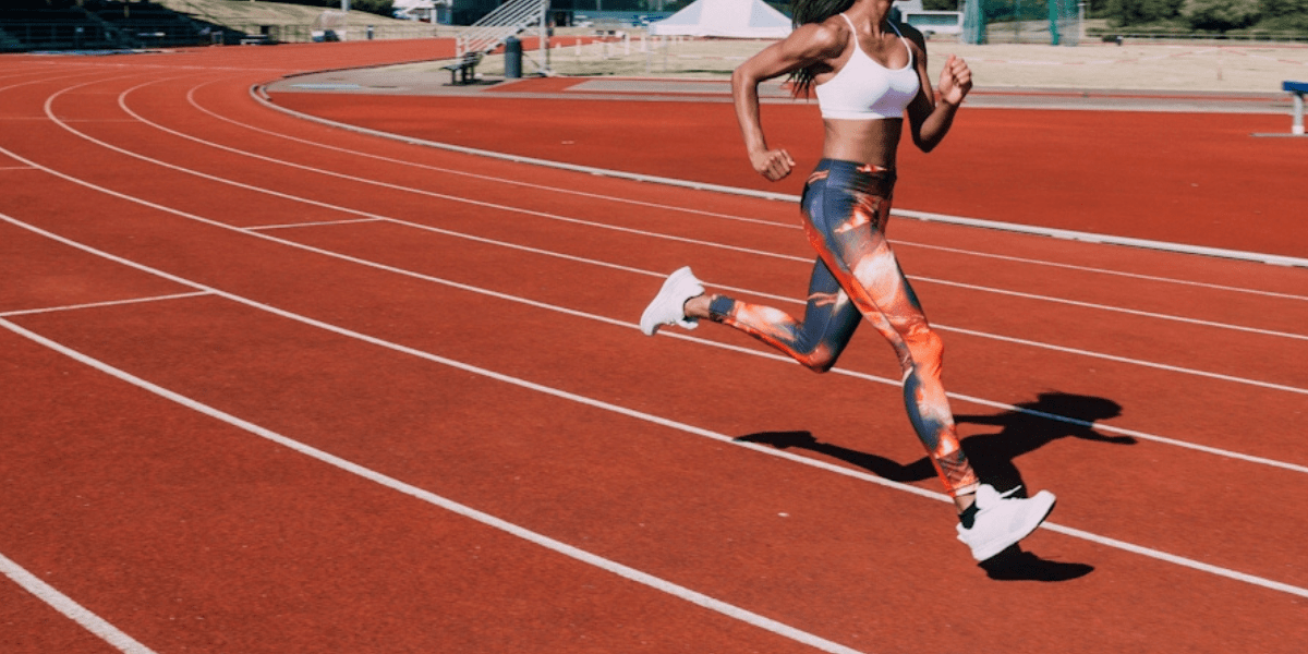 a runner on a track