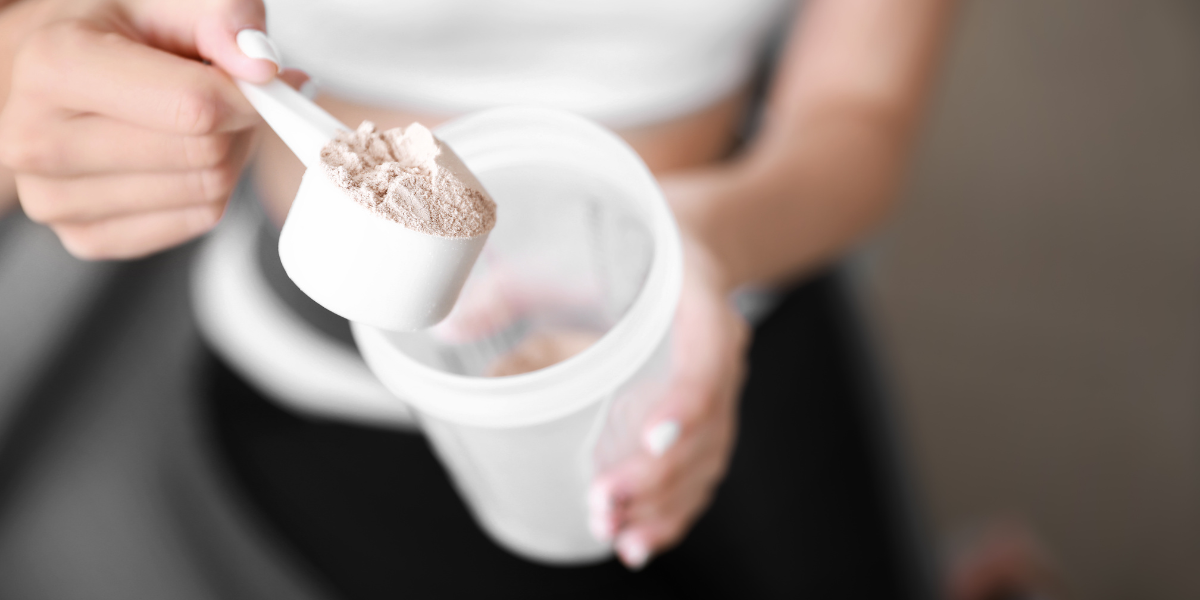 a bunch of protein powder