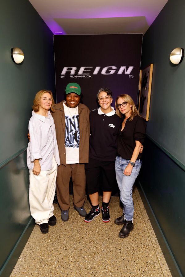 Ilene Chaiken,Brittani Nichols, Carly Usdin, and Pamela Drucker-Mann